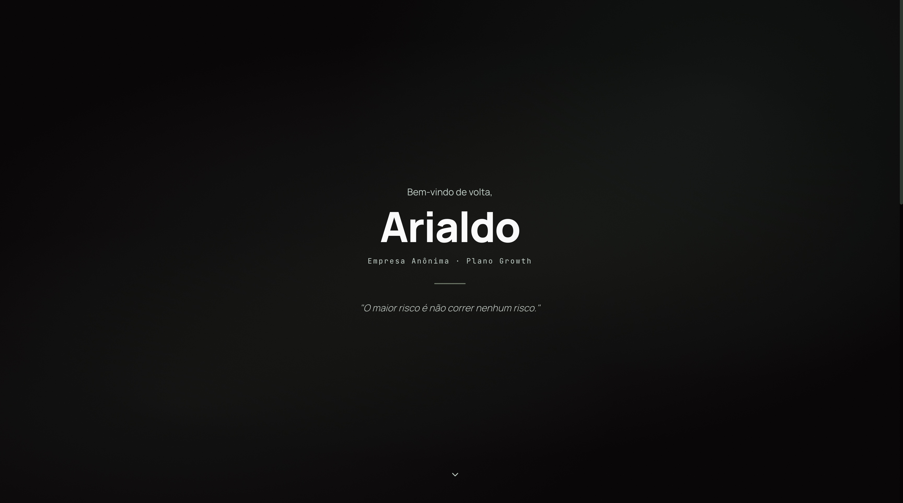 Adash: interface principal do dashboard